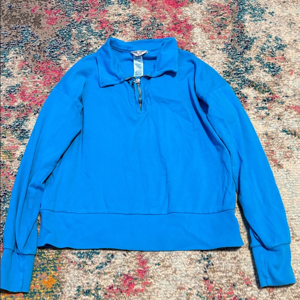 HARD TAIL PREPPY HALF-ZIP PULLOVER TOP - Picture 3 of 5